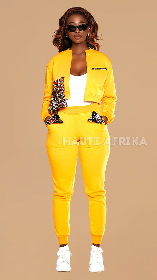 Libreville Tracksuit colored yellow