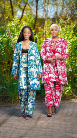 2 dresses - Maputo 2 Piece colored blue and red