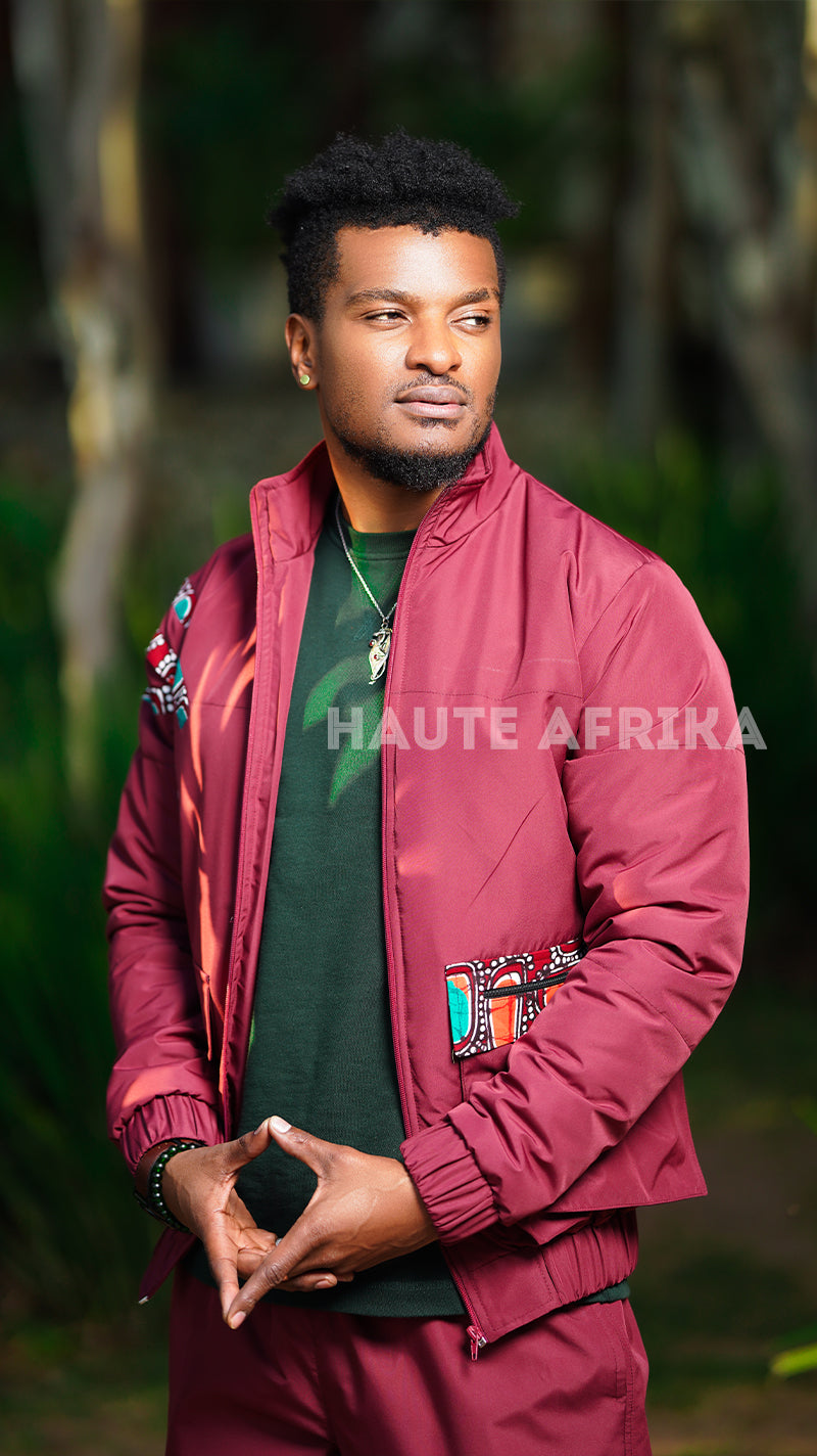 Angola Tracksuit - maroon with pants and top
