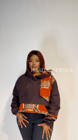 Tema Jacket colored brown and orange