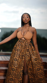 Sands Dress-Brown