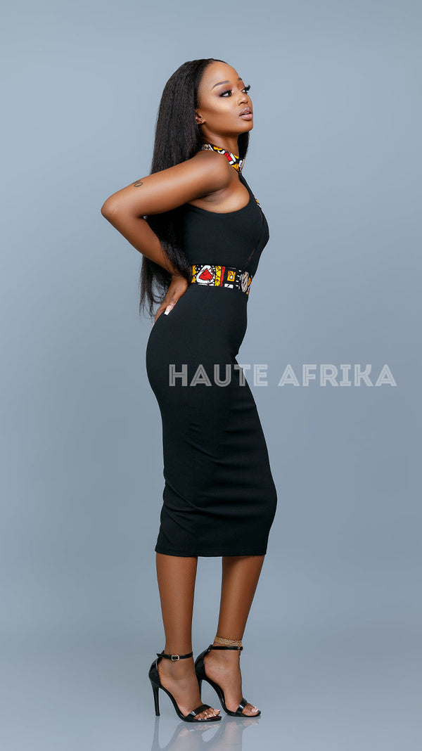 Lomé Dress - Short colored black