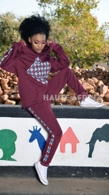 The Soweto Tracksuit maroon