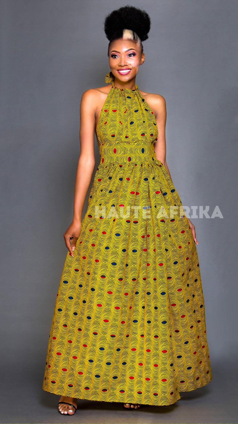 The Capetown Dress colored yellow