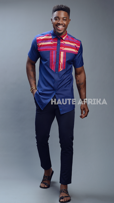 The Livingstone Shirt blue and red